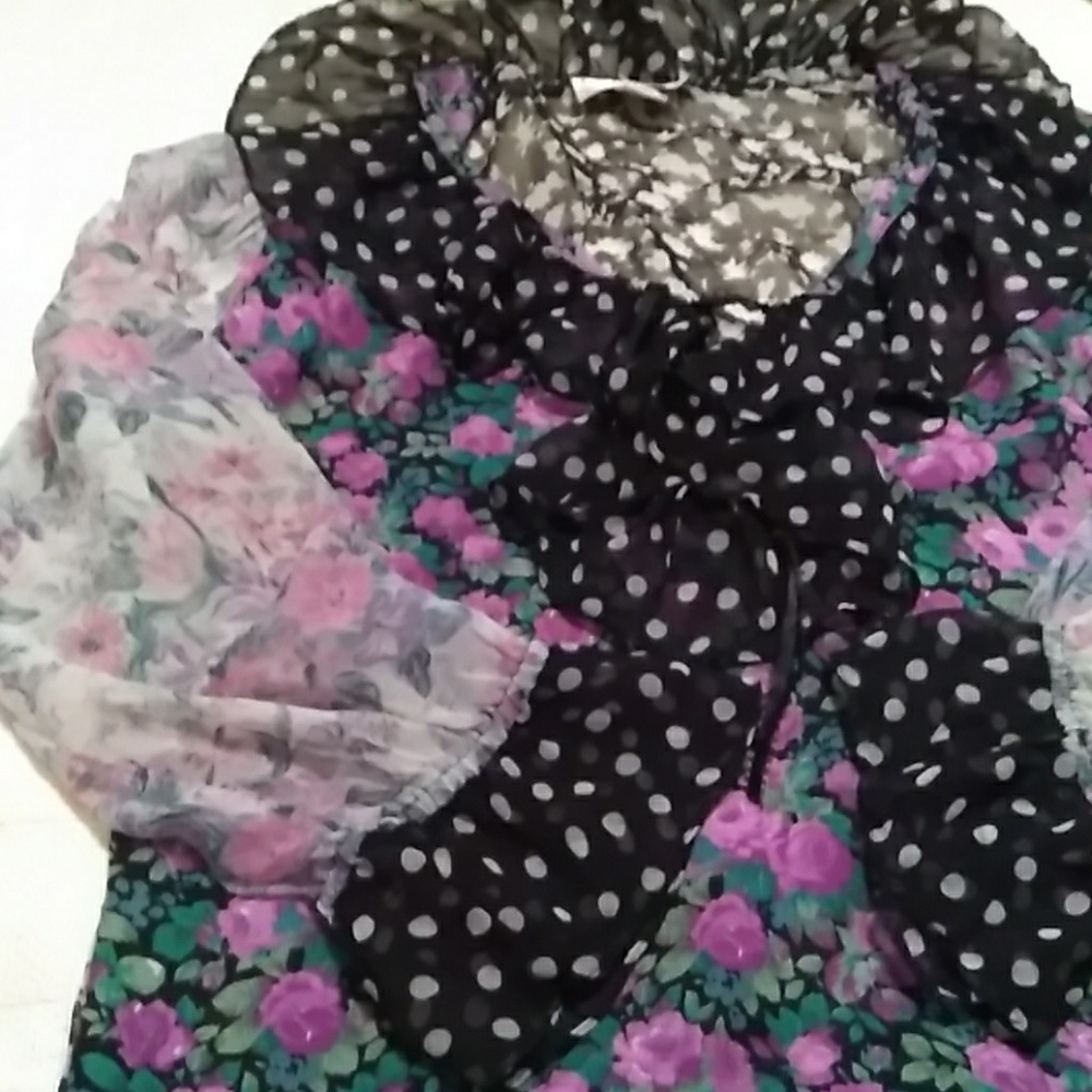 CAREA Collection Chiffon ruffled Blouse